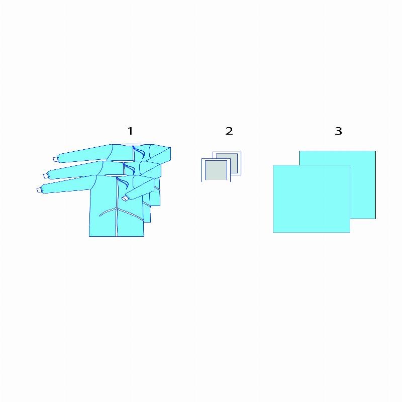 Комплект одягу та покриттів операційних хірургічний №21 Taipan-Pharm стерильний